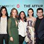 Joshua Jackson, Maura Tierney, Jeffrey Reiner, Ruth Wilson, Sarah Treem, and Julia Goldani Telles at an event for The Affair (2014)