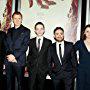 Sigourney Weaver, Liam Neeson, J.A. Bayona, Belén Atienza, Patrick Ness, and Lewis MacDougall at an event for A Monster Calls (2016)