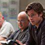 Brad Pitt and Glenn Morshower in Moneyball (2011)