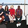 Chris Chibnall, Jodie Whittaker, Tosin Cole, and Mandip Gill at an event for Doctor Who (2005)