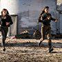 Alycia Debnam-Carey and Danay Garcia in Fear the Walking Dead (2015)