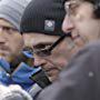 (left to right) Cinematographer Tudor Mircea, Writer/Director Micah Wright, and Writer/Director Jay Lender on the set of They