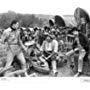 John Wayne, Ian Keith, Tyrone Power Sr., and Charles Stevens in The Big Trail (1930)