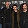 David Lowery, James M. Johnston, Rooney Mara, and Toby Halbrooks at an event for A Ghost Story (2017)