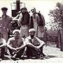 The men aboard "The Red Herring" pose for photos before setting out to sea.