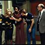 Loni Anderson, Tim Reid, Gordon Jump, Richard Sanders, Gary Sandy, and Jan Smithers in WKRP in Cincinnati (1978)