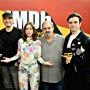 Robert Rodriguez, Kevin Smith, Jon Landau, Rosa Salazar, and Keean Johnson at an event for Alita: Battle Angel (2019)