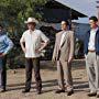 Matt Letscher, Michael Peña, Yul Vazquez, Clark Freeman, and Aaron Staton in Narcos: Mexico: Just Say No (2018)