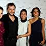 Carla Gugino, Emmanuelle Chriqui, Rosario Dawson, and Sebastian Gutierrez at an event for Girl Walks Into a Bar (2011)