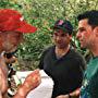 Chris Elliott, Director Paul Sullivan and David Alan Basche rehearse a scene