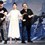 Robert Rodriguez, Jon Landau, and Rosa Salazar at an event for Alita: Battle Angel (2019)