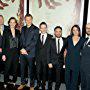 Sigourney Weaver, Liam Neeson, Peter Kujawski, J.A. Bayona, Belén Atienza, Patrick Ness, Abhijay Prakash, and Lewis MacDougall at an event for A Monster Calls (2016)