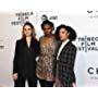 Tessa Thompson, Lily James, and Nia DaCosta at an event for Little Woods (2018)