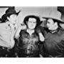 Russell Hayden, Dub Taylor, and Bob Wills in A Tornado in the Saddle (1942)