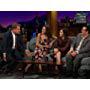 James Corden, Josh Gad, Michelle Dockery, and Rachel Bloom in The Late Late Show with James Corden (2015)