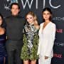 Henry Cavill, Lauren Schmidt, Freya Allan, and Anya Chalotra at an event for The Witcher (2019)