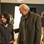 Writer/Director Shamim Sarif on set with Charles Dance