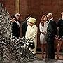 Queen Elizabeth II meets cast members of the HBO TV series 