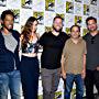 Josh Holloway, Peter Jacobson, Tory Kittles, Sarah Wayne Callies, Ryan J. Condal, and Wes Tooke at an event for Colony (2016)