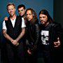 Kirk Hammett, Lars Ulrich, Nimród Antal, James Hetfield, and Robert Trujillo at an event for Metallica Through the Never (2013)
