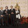 Winning the category Best documentary feature for "Man on Wire" (Magnolia Pictures), A Wall to Wall in association with Red Box Films Production Documentarian James Marsh, Simon Chinn and Philippe Petit pose with presenter Bill Maher backstage for the press with with the Oscar® after the announcement of the live ABC Telecast of the 81st Annual Academye Awards® from the Kodak Theatre in Hollywood, CA Sunday, February 22, 2009.