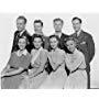Eddie Albert, Dick Foran, Lola Lane, Priscilla Lane, Rosemary Lane, Jeffrey Lynn, Frank McHugh, and Gale Page in Four Wives (1939)