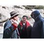 Tabrez with Oliver Stone (L) and Iain Smith (R) in Ladakh,shooting "Alexander". 