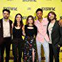 Nicholas Rutherford, Robert Schwartzman, Lucy Hale, Lauren Lapkus, Maya Kazan, and Darrell Britt-Gibson at an event for The Unicorn (2018)