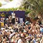 (on stage, left to right, top to bottom) Jeremy, Roxanne, Alan, Sarah, Jorell, Paul, Matt, Dave, Amber, Heidi, Sky, Nicole, and Fletch all dance it up at a Mardi Gras theme party. 