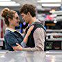 Lily James and Ansel Elgort in Baby Driver (2017)