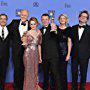 John Lithgow, Stephen Daldry, Peter Morgan, Philip Martin, and Claire Foy at an event for 74th Golden Globe Awards (2017)