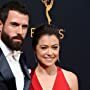 Tatiana Maslany and Tom Cullen at an event for The 68th Primetime Emmy Awards (2016)