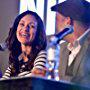 Mia Mastroianni shares a laugh with Nick Liberato at the Nightclub and Bar Convention