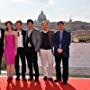 Tom Hanks, Ron Howard, Ewan McGregor, Pierfrancesco Favino, Ayelet Zurer, and Dan Brown at an event for Angels &amp; Demons (2009)