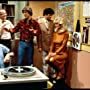 Loni Anderson, Tim Reid, Frank Bonner, Howard Hesseman, Richard Sanders, Gary Sandy, and Jan Smithers in WKRP in Cincinnati (1978)