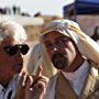 Black Gold director Jean-Jacques Annaud with Antonio Banderas on set in Tunisia