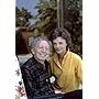 Sam Jaffe at home with his wife Bettye Ackerman
