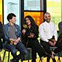 Salma Hayek, Alexander Skarsgård, Jesse Eisenberg, Kim Nguyen, and Michael Mando at an event for The Hummingbird Project (2018)