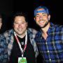 Greg Grunberg, Tim Kring, and Zachary Levi at an event for Heroes Reborn (2015)