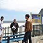 Joe Basile, Peter Onorati, and Neal Bledsoe discuss scene on location in Seaside Hieghts, NJ. West End