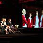 Pam Ferris, Pippa Harris, Heidi Thomas, Helen George, and Jessica Raine at an event for Call the Midwife (2012)