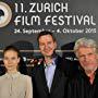 Stephan Rick with Jürgen Prochnow, Martin Suter and Nora von Waldstätten at the 11. Zurich Film Festival 2015