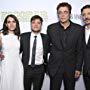 Benicio Del Toro, Carlos Bardem, Josh Hutcherson, and Claudia Traisac at an event for Escobar: Paradise Lost (2014)