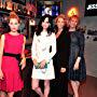 Janet McTeer, Melissa Rosenberg, Krysten Ritter, Rachael Taylor, and Eka Darville at an event for Jessica Jones (2015)