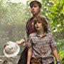 Ty Simpkins and Nick Robinson in Jurassic World (2015)