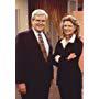 Candice Bergen and Newt Gingrich in Murphy Brown (1988)