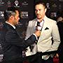 Derek Wayne Johnson arrives at the Beverly Hills Film Festival opening night at the Chinese Theatre in Hollywood, California.