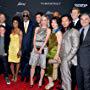 Morgan Freeman, Ashley Judd, Angela Bassett, Aaron Eckhart, Robert Forster, Dylan McDermott, Antoine Fuqua, Radha Mitchell, Sam Medina, and Finley Jacobsen at an event for Olympus Has Fallen (2013)