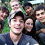 Wes Ball on the set of The Maze Runner