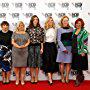Meryl Streep, Sarah Gavron, Abi Morgan, Alison Owen, Carey Mulligan, Faye Ward, and Clare Stewart at an event for Suffragette (2015)